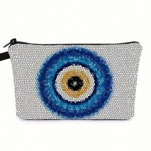 New Ladies' Printed Travel Cosmetic Bag, Digital Printed Makeup Bag Organizer